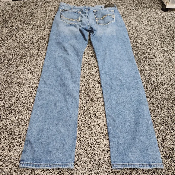 Ariat Men's M7 Slim Straight Jeans - Light Blue 36x36 - Picture 7 of 11